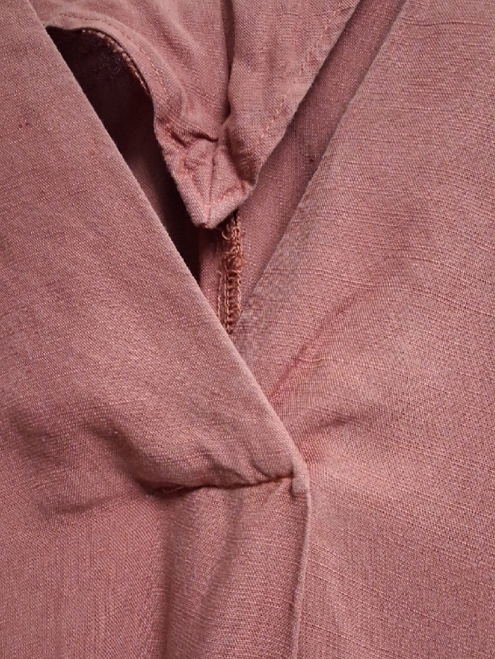 Zara Mauve V-Neck Short Sleeve Maxi Dress - Picture 3 of 4